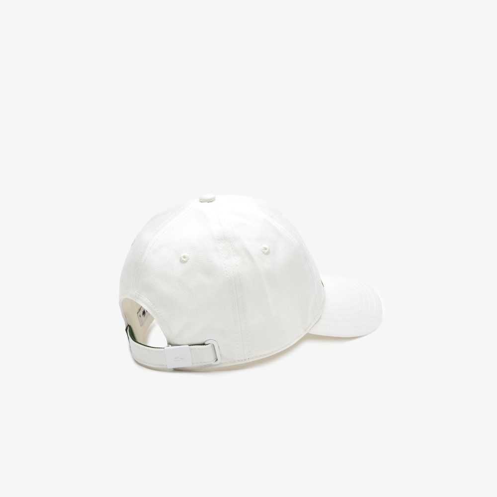 Lacoste Vintage Croc Print Cap White | UMRZ-34051