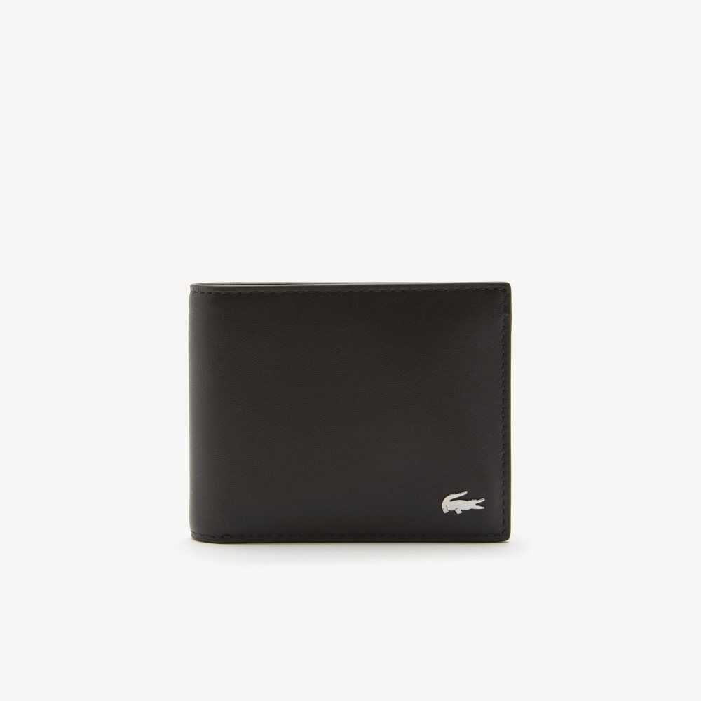 Lacoste Wallet And Matching Key Ring Gift Set Dark Brown | ZTUL-23581