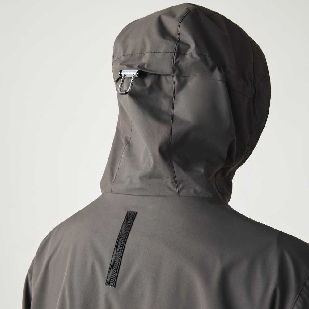 Lacoste Water-Repellent Parka Black | CVKY-37256