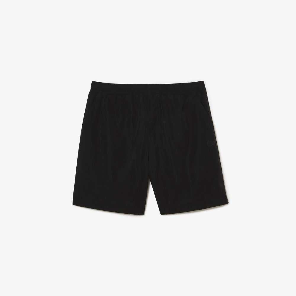 Lacoste Waterproof Shorts Black | UNXQ-60132