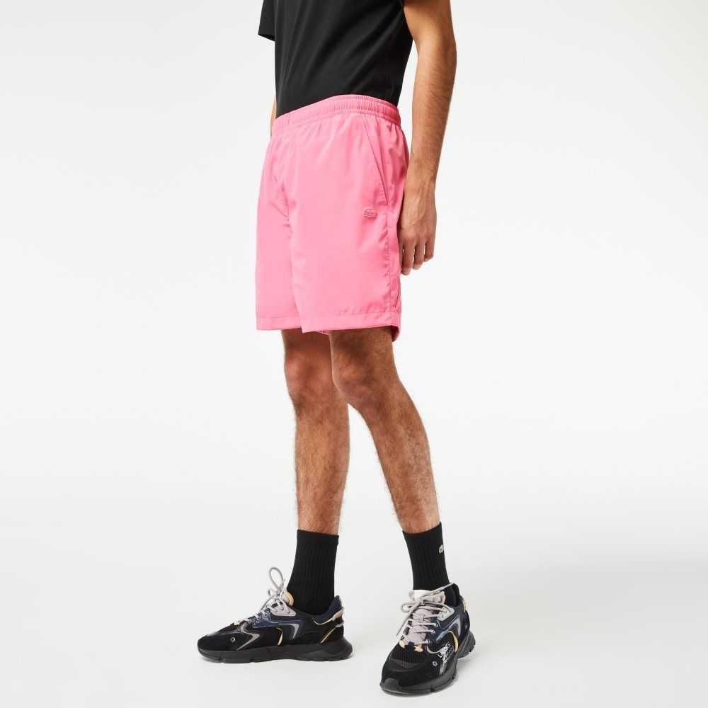 Lacoste Waterproof Shorts Pink | OBEJ-45837