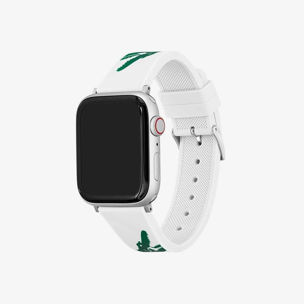 Lacoste White Strap For Apple Watch White | SUCM-28475