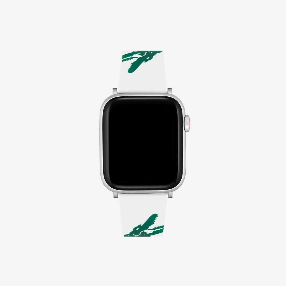 Lacoste White Strap For Apple Watch White | SUCM-28475