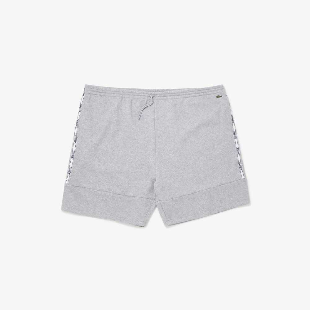 Lacoste XL Branded Bands Shorts Grey Chine | GWCD-57684
