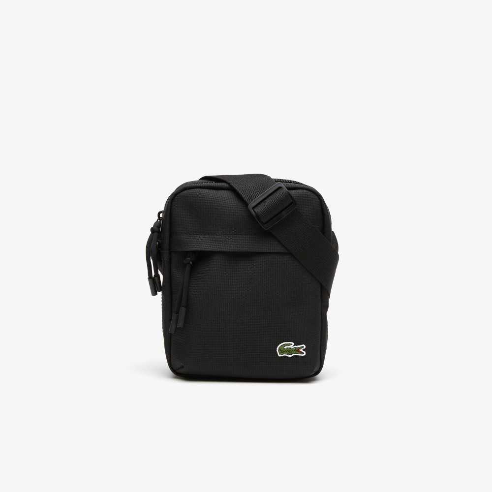 Lacoste Zip Crossover Bag Black | TVCE-12480