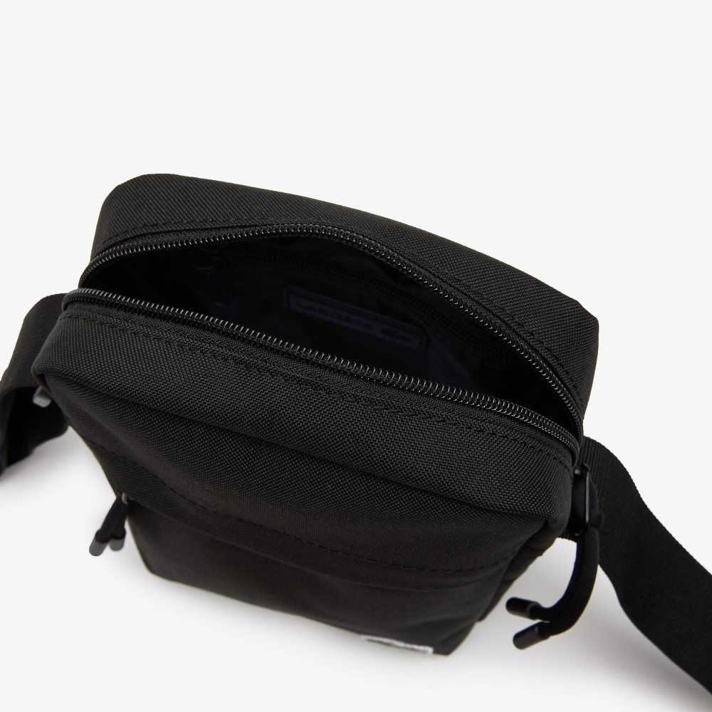 Lacoste Zip Crossover Bag Black | TVCE-12480