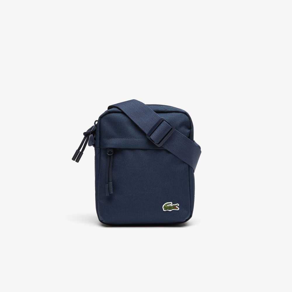 Lacoste Zip Crossover Bag Peacoat | ZKFH-54376