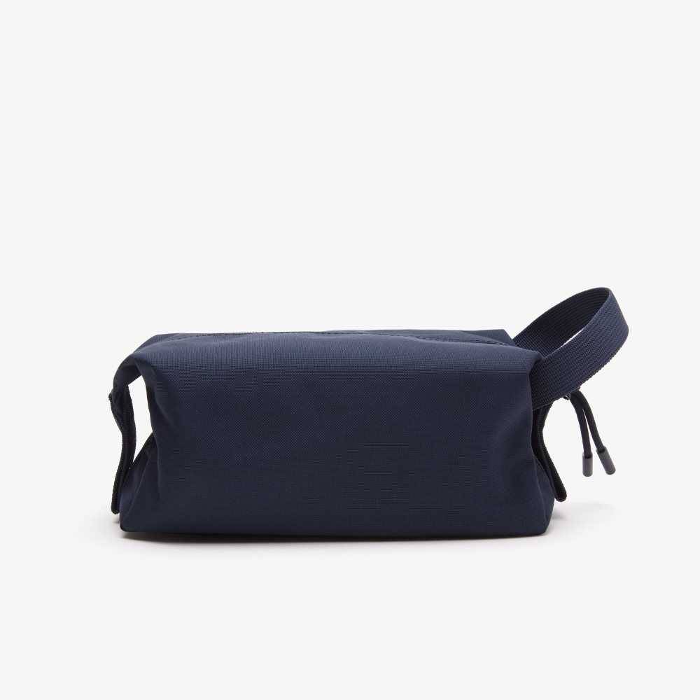 Lacoste Zippered Toiletry Bag Peacoat | TLIC-80174