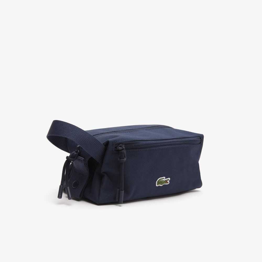 Lacoste Zippered Toiletry Bag Peacoat | TLIC-80174