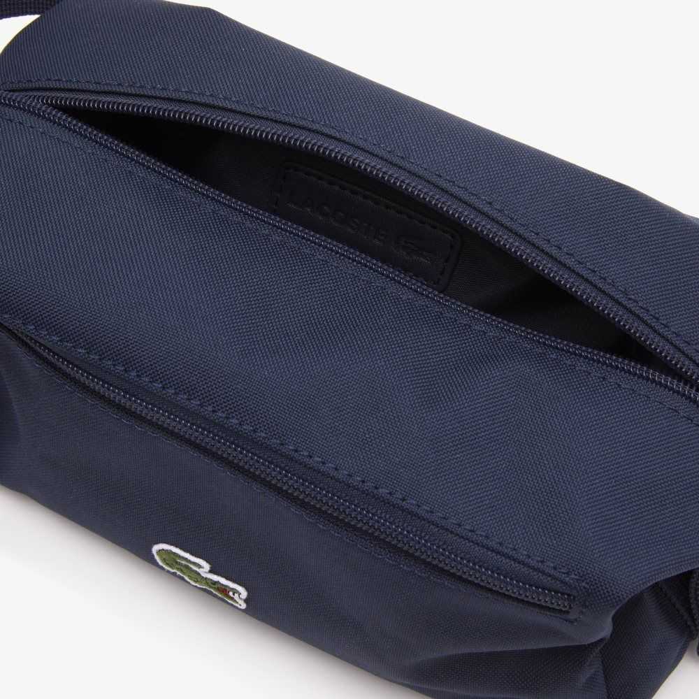 Lacoste Zippered Toiletry Bag Peacoat | TLIC-80174