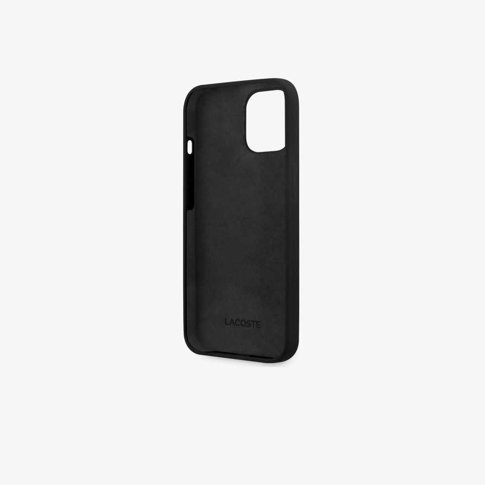 Lacoste silicone iPhone 14 Plus Case Black | YUIJ-86932