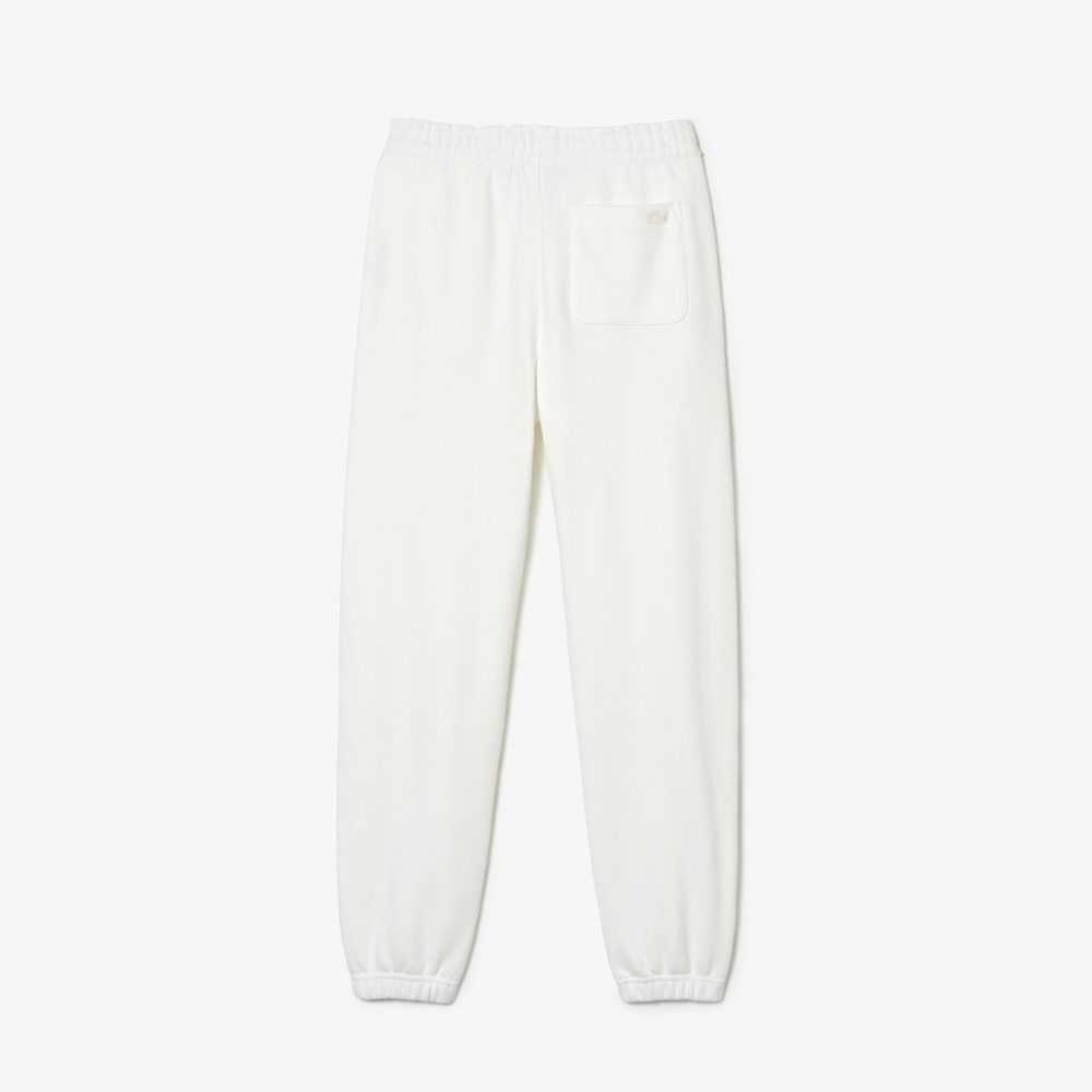 Lacoste x Goop Cotton Fleece Trackpants White | PYWV-07982