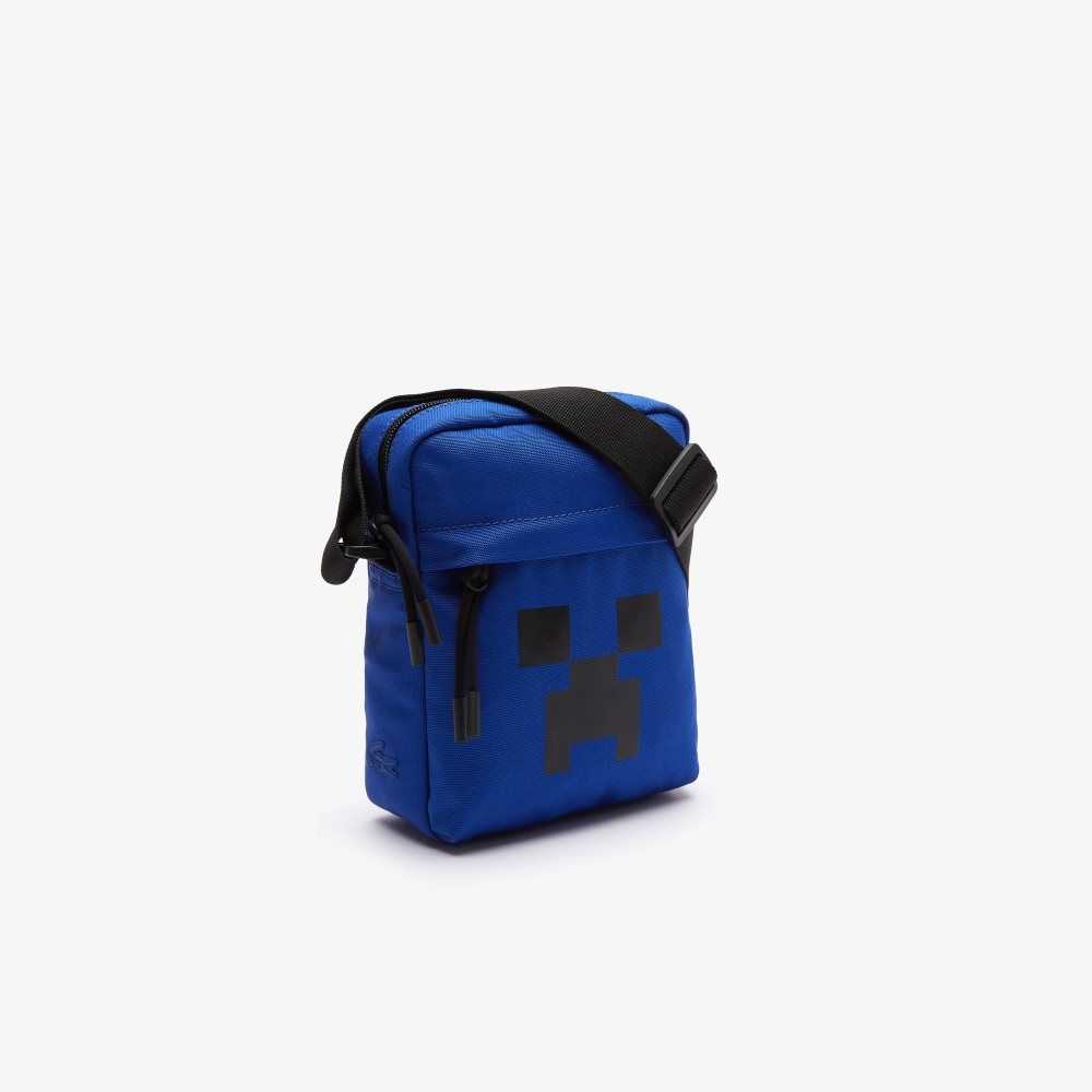 Lacoste x Minecraft Print Canvas Vertical Crossover Bag Cosmique Minecraft | TEWQ-14069