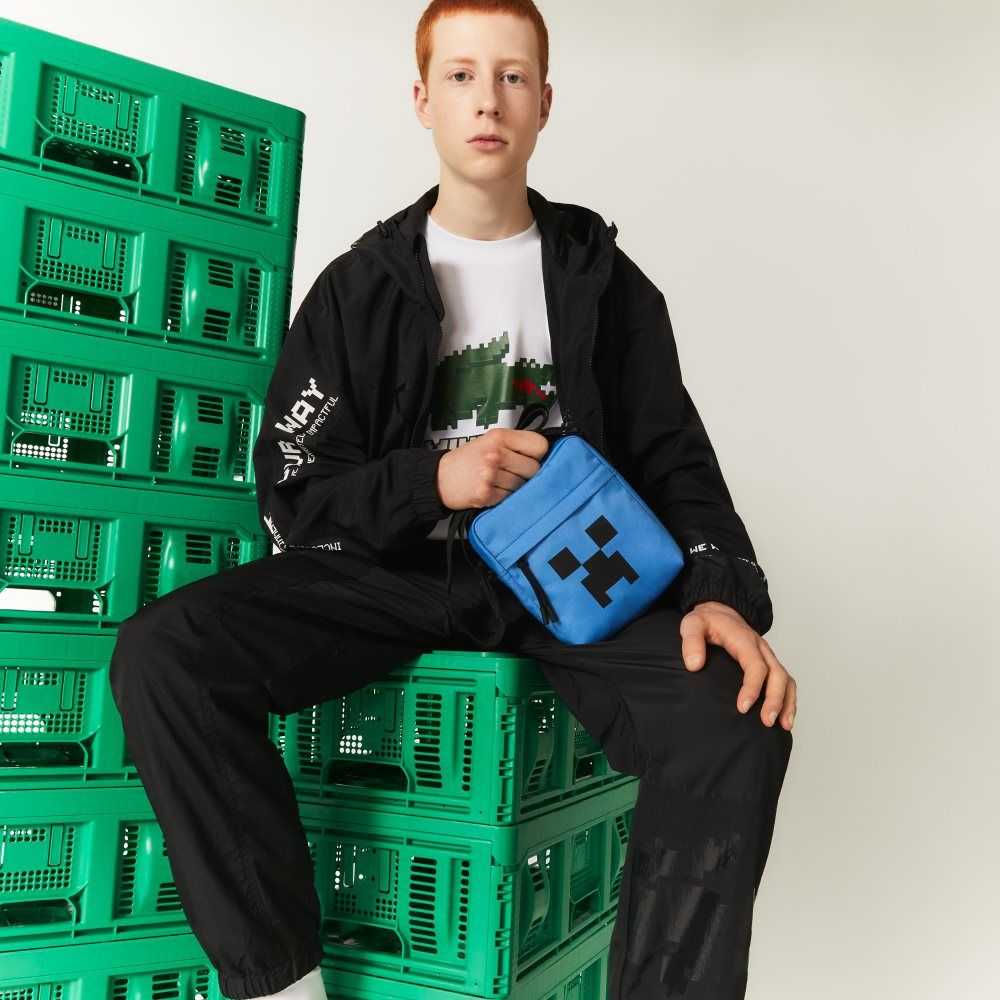 Lacoste x Minecraft Print Canvas Vertical Crossover Bag Aerien Minecraft | XGNP-21035