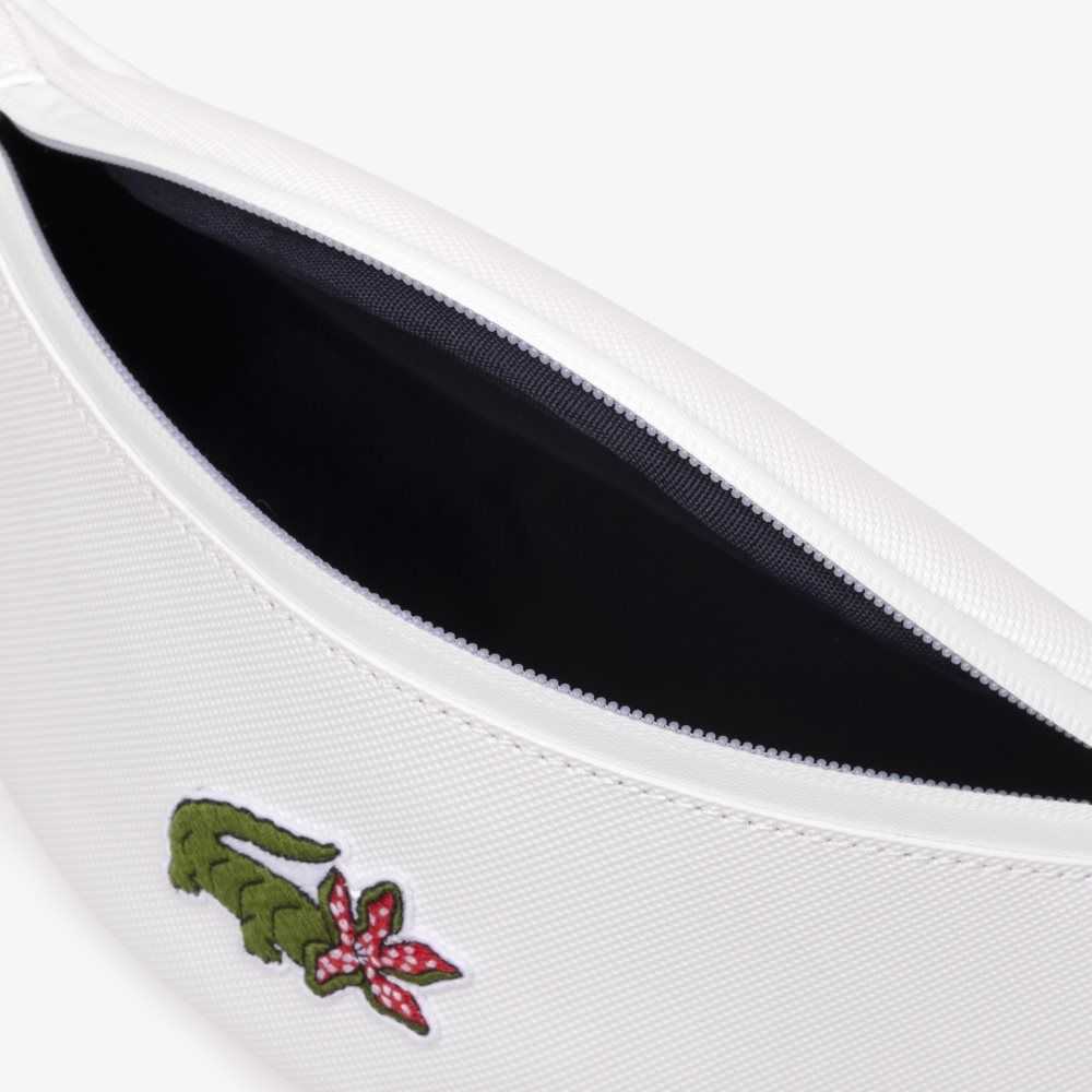 Lacoste x Netflix Croc Print Belt Bag Blc Croco Stranger Things | CDAX-09258