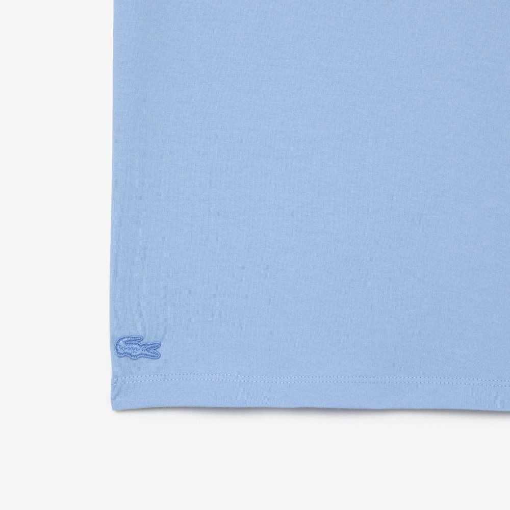 Lacoste x Netflix Organic Cotton Jersey T-Shirt Blue | WFEK-28594