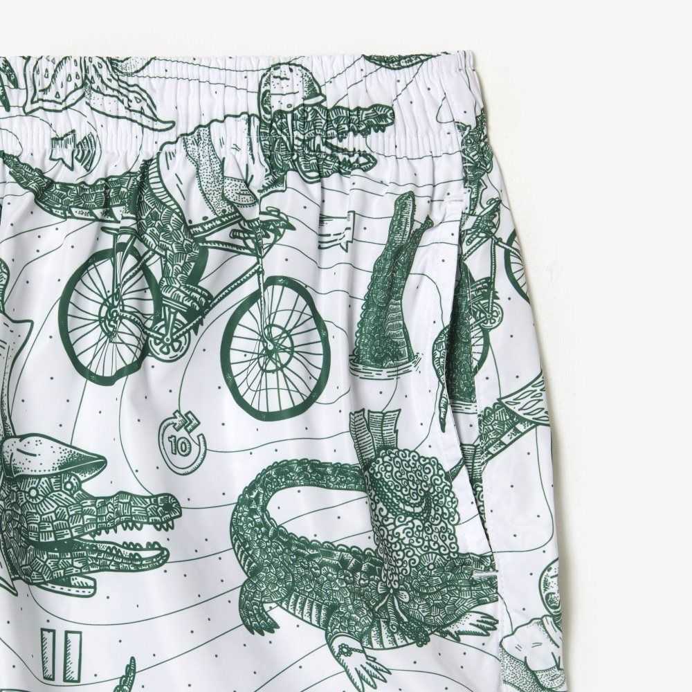 Lacoste x Netflix Printed Swim Trunks Multicolor | NDLK-38697