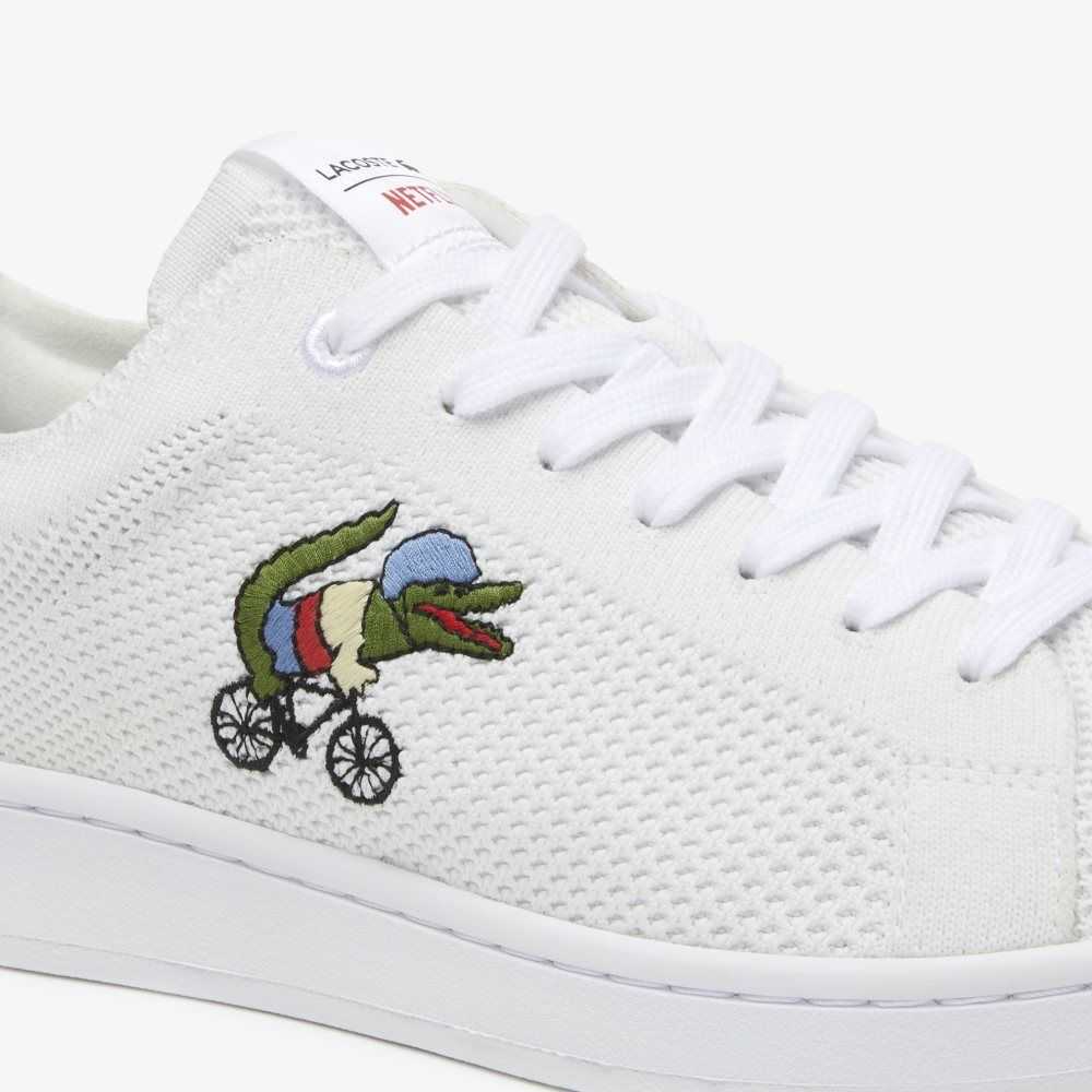 Lacoste x Netflix Sex Education Carnaby Piquee Sneakers White/Green | JZHO-73418