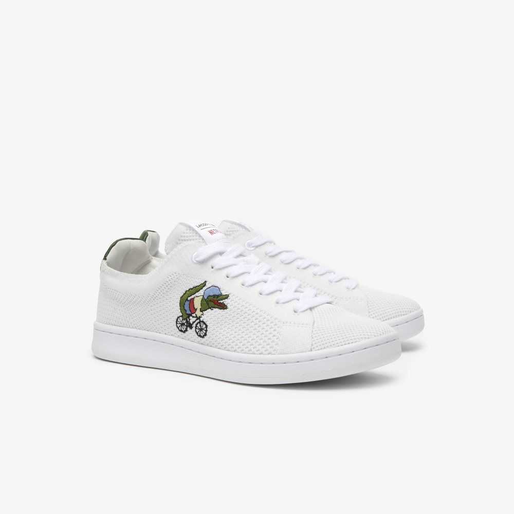 Lacoste x Netflix Sex Education Carnaby Piquee Sneakers White/Green | WTVX-03246