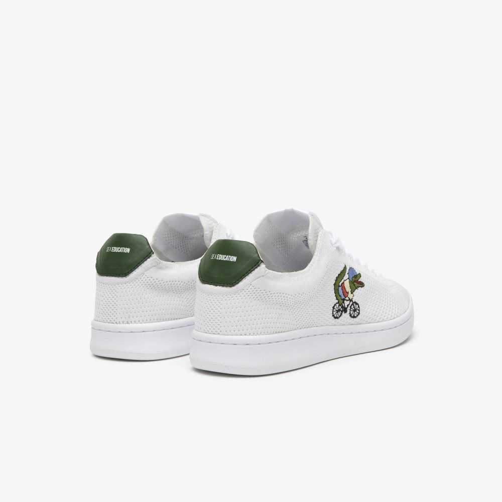 Lacoste x Netflix Sex Education Carnaby Piquee Sneakers White/Green | WTVX-03246