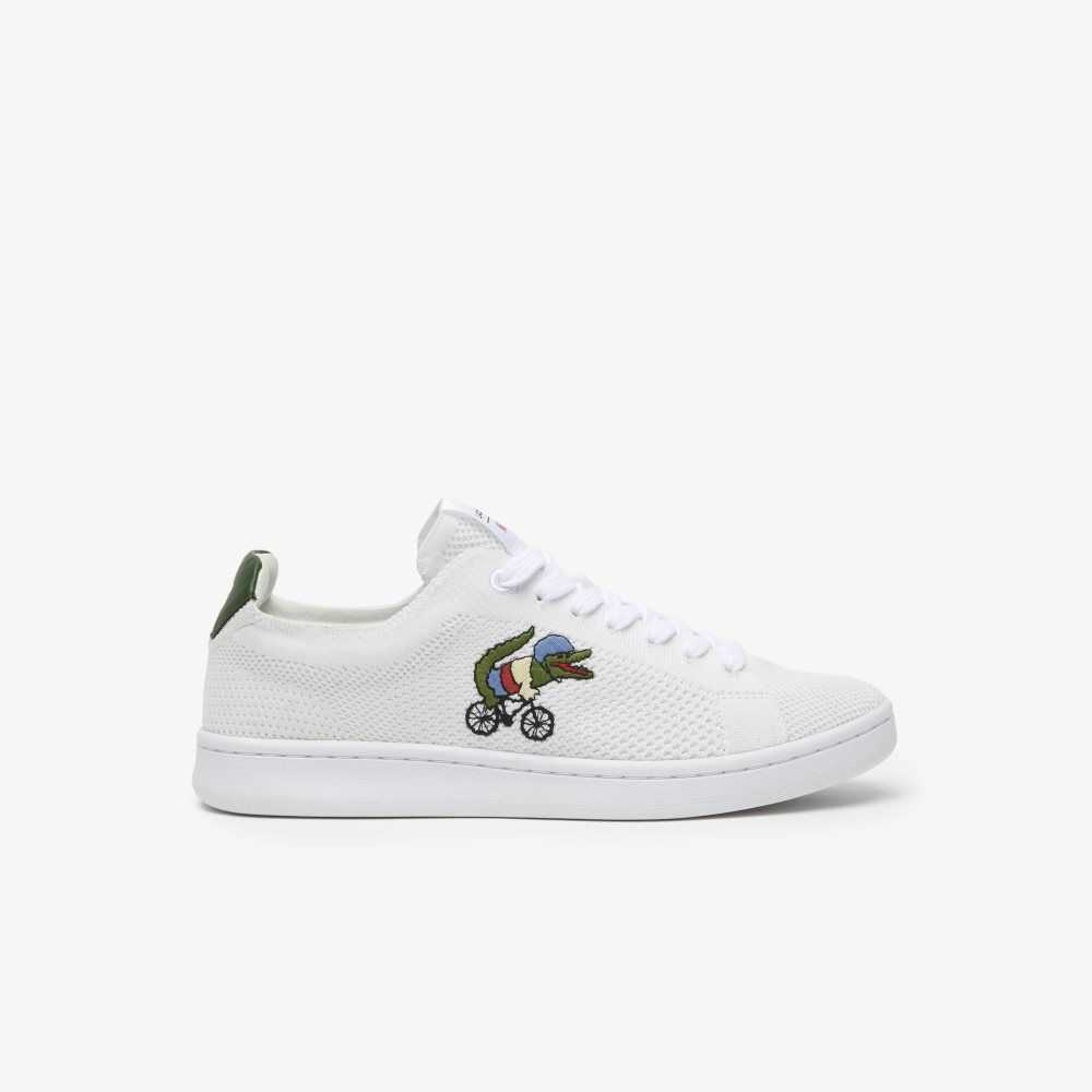 Lacoste x Netflix Sex Education Carnaby Piquee Sneakers White/Green | WTVX-03246