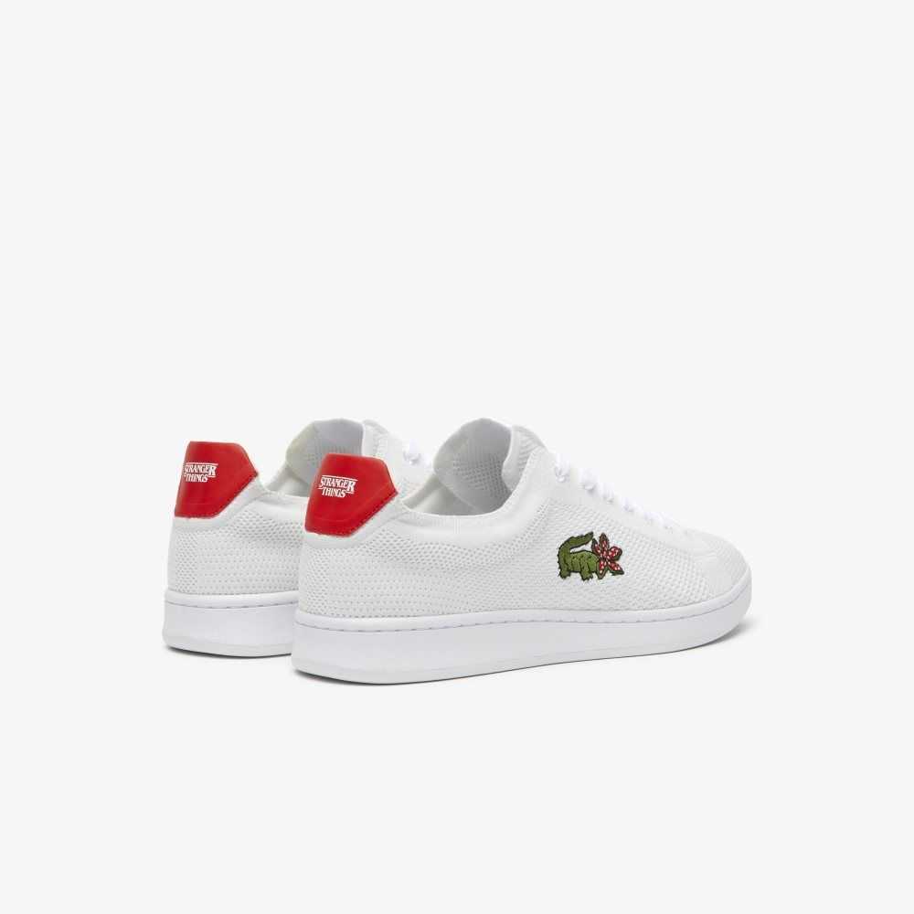 Lacoste x Netflix Stranger Things Carnaby Piquee Sneakers White / Red | NXCS-53824