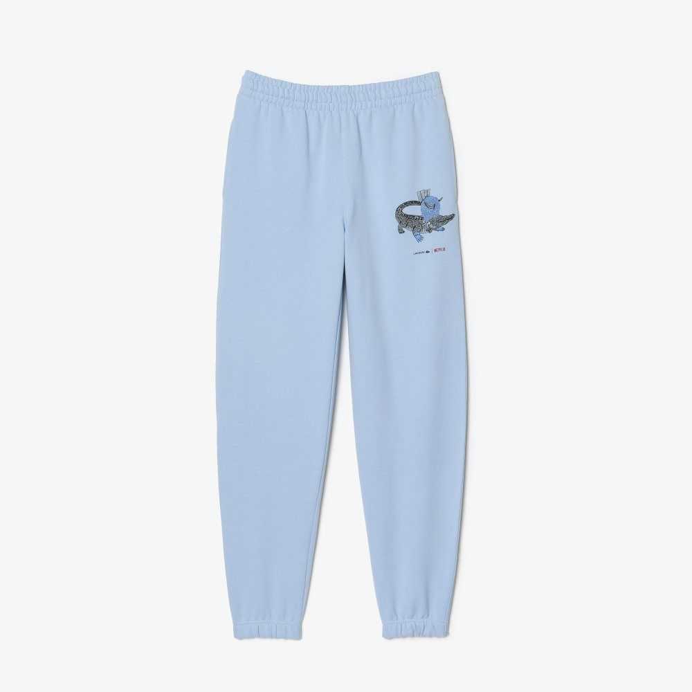 Lacoste x Netflix Super Soft Track Pants Blue | IQZU-34207