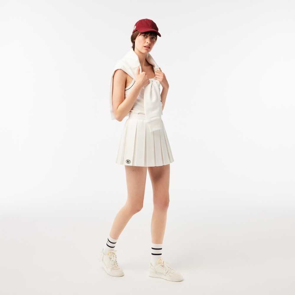 Lacoste x Sporty & Rich Wrap Skirt White | AFPW-83157