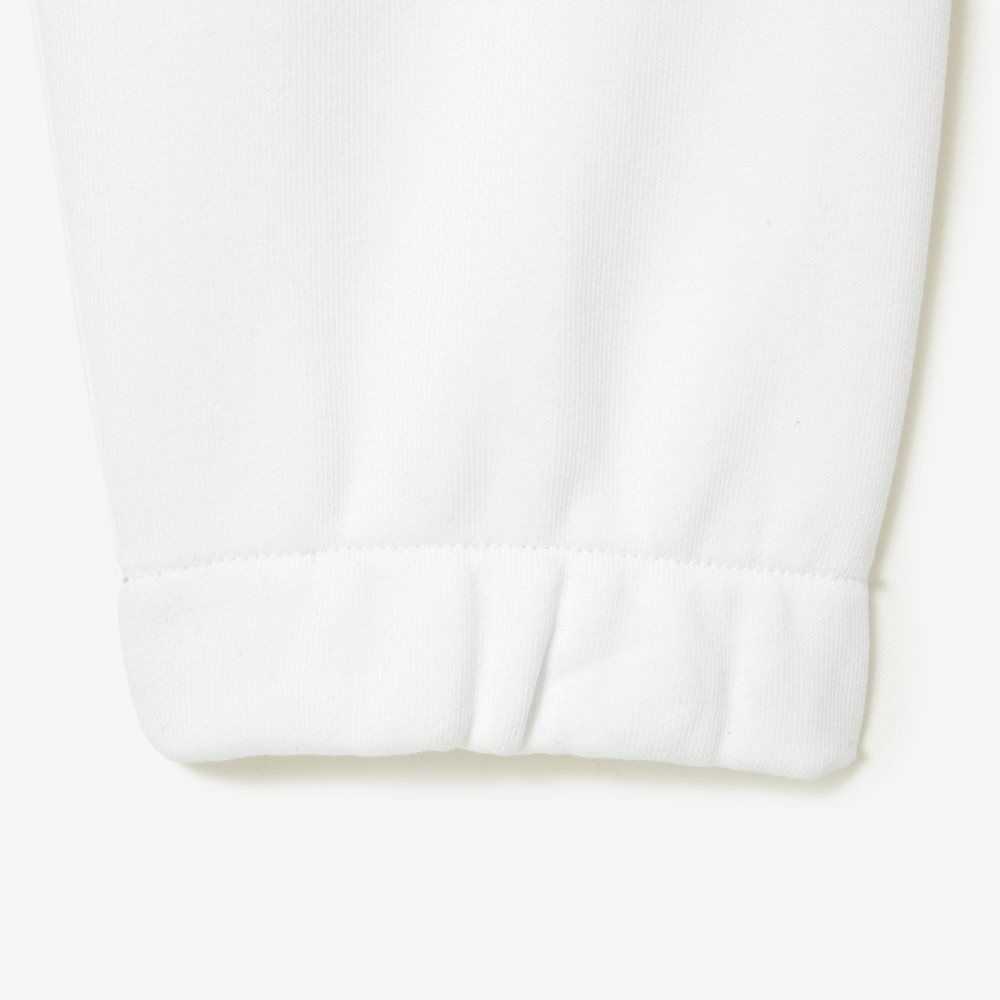 Lacoste x Thrasher Unbrushed Fleece Trackpants White | ZXSY-38019